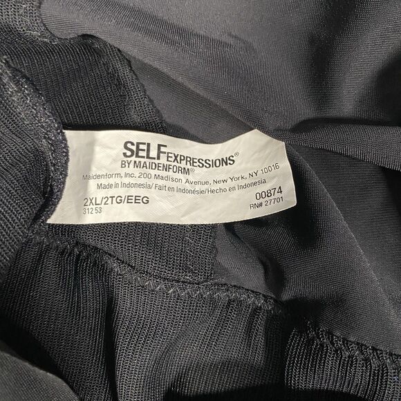 Self Expressions by Maidenform Women's 2XL Shapewear BodySuit V-Neck Slimming - Picture 3 of 7